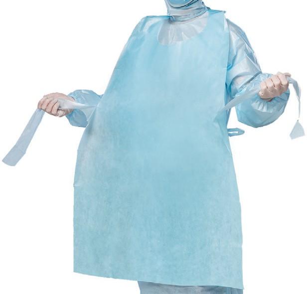 Фартух ізоляційний, непромокальний, ламінований спанбонд 45g/m2(г/м2), стерильний, одноразового використання,ТМ"АХІЛЛ"